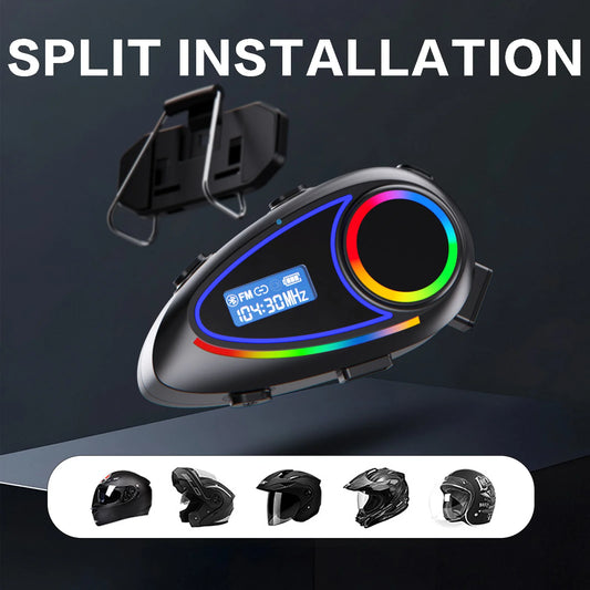 K18 Helmet Headset – Bluetooth 5.4, 500M Intercom, 40H Battery – audio-accessory