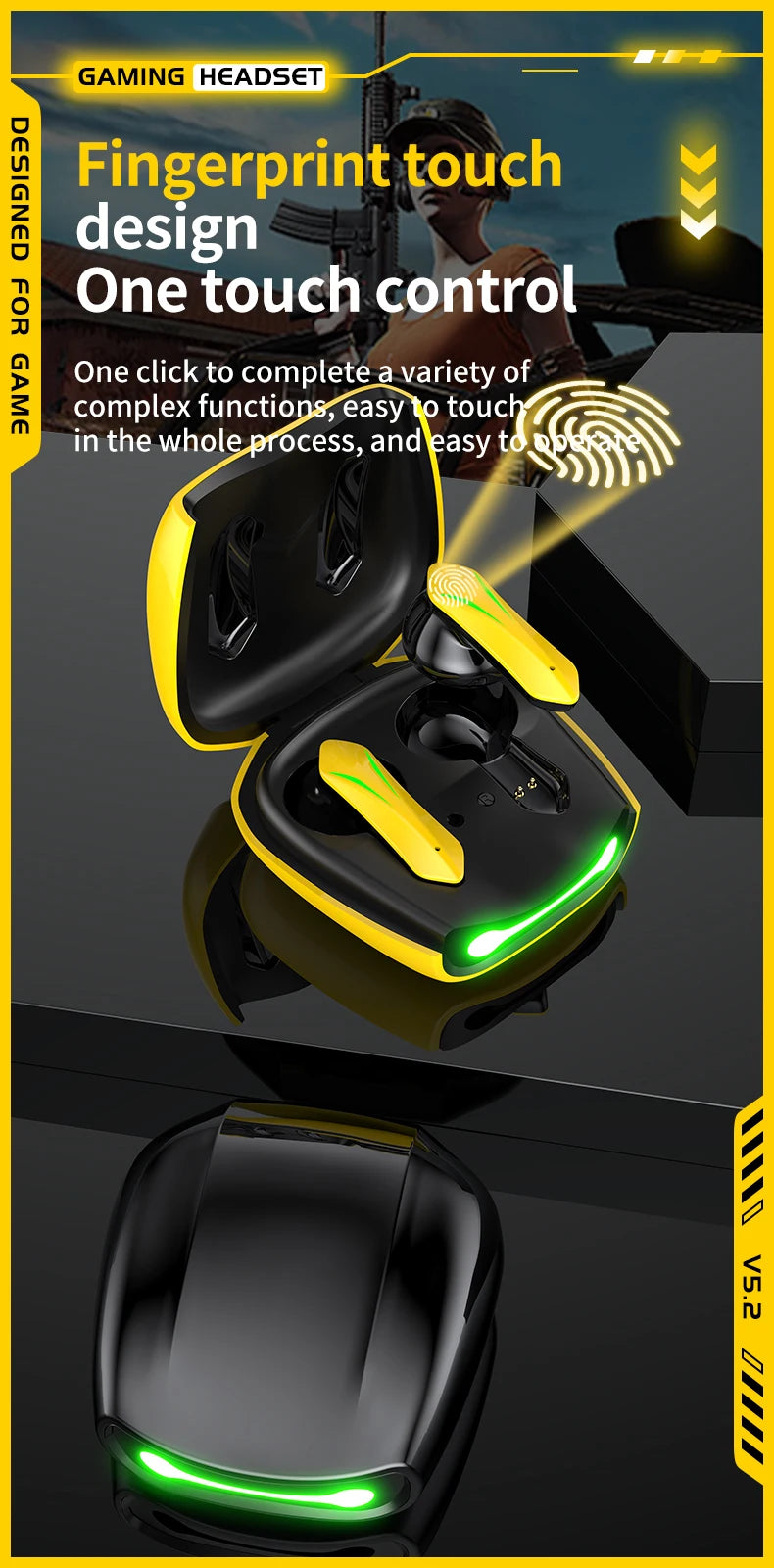 Gearix TWS Wireless Earbuds – Noise Cancelling & Waterproof