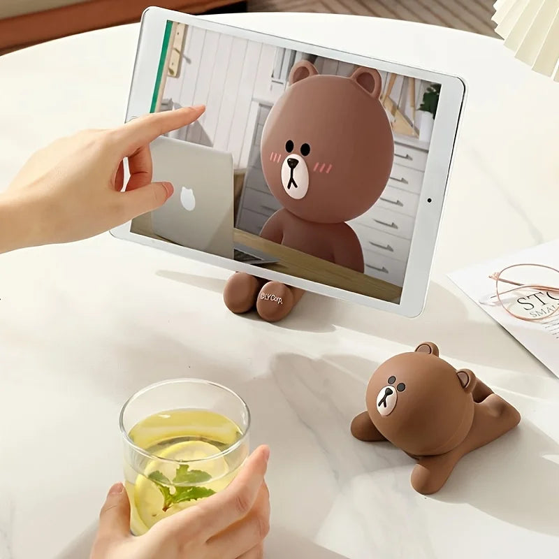 Cartoon Phone Holder – Adjustable Desk Stand for Smartphones