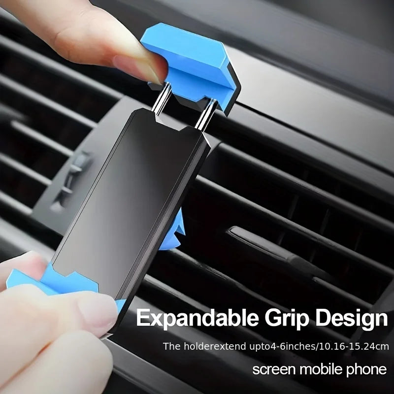 Universal Car Vent Phone Mount – 360° Rotating Air Vent Holder for iPhone & Android