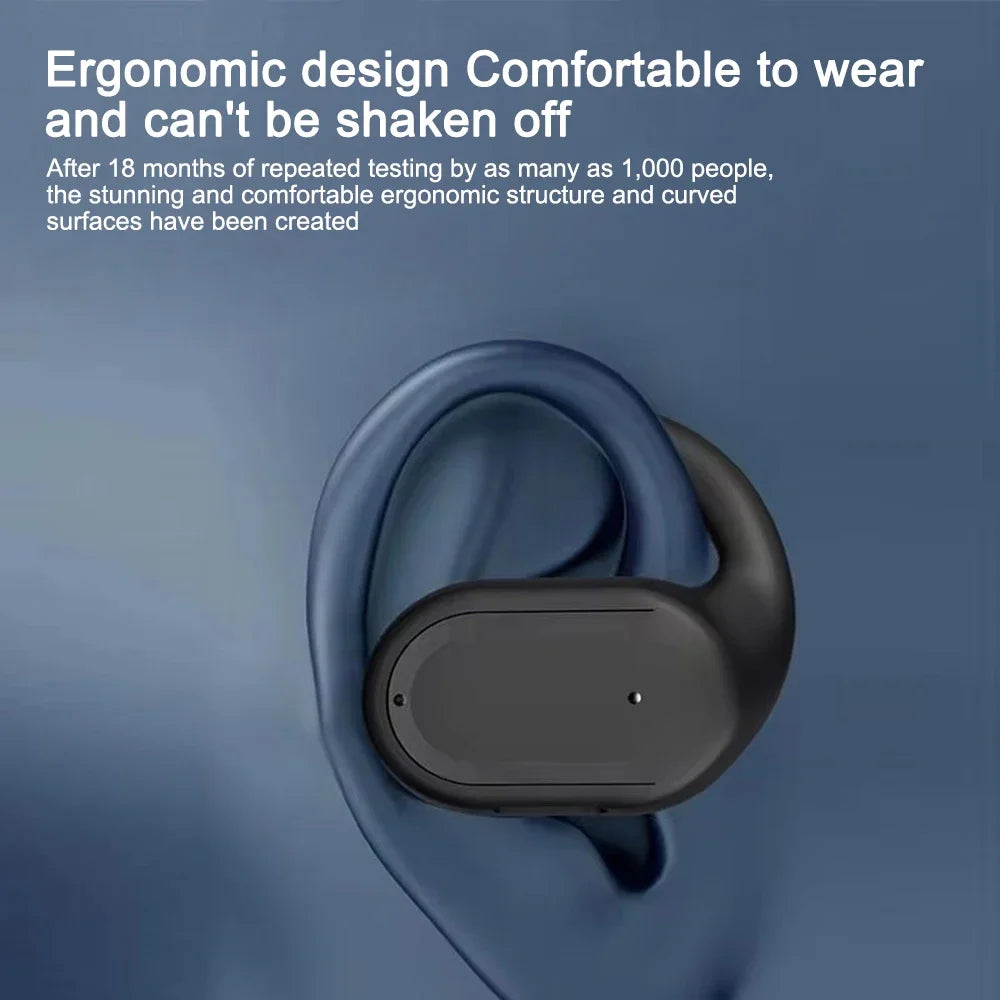 CUGUU Bluetooth 5.4 Ear Hook Headset – Single Ear, HiFi, Waterproof