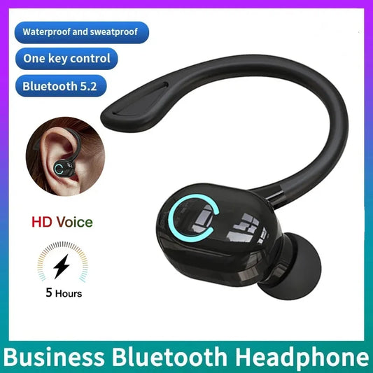 S10 Single-Ear Bluetooth 5.2 Headset – Sports, Noise Reduction – audio-accessory