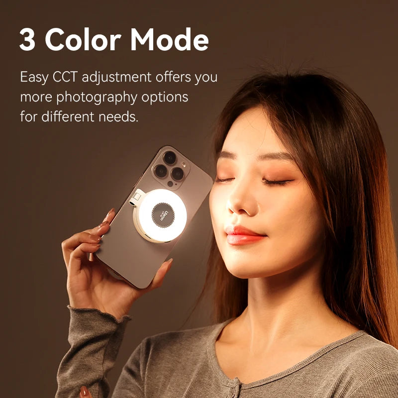 Ulanzi LM19 MagSafe Flip Fill Light – Bi-Color Vlogging Light