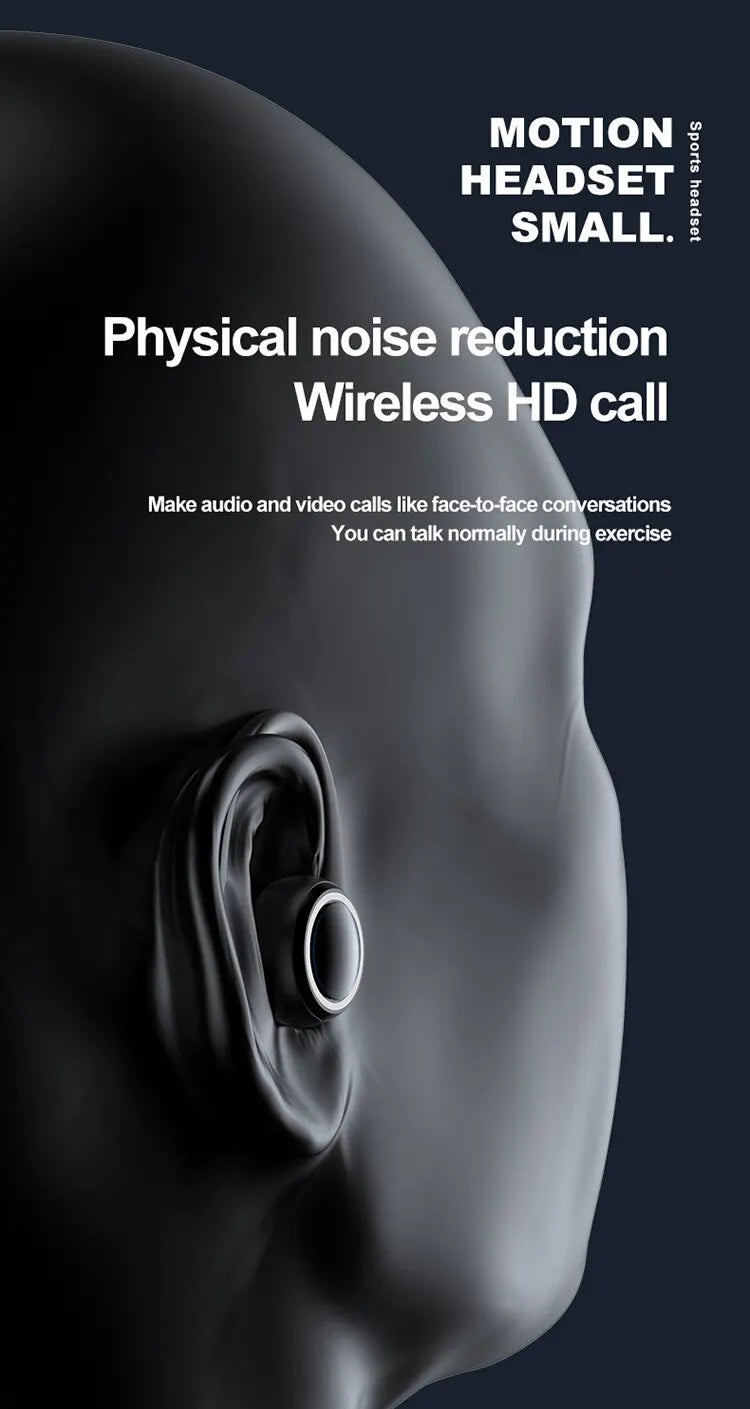 S10 Single-Ear Bluetooth 5.2 Headset – Sports, Noise Reduction