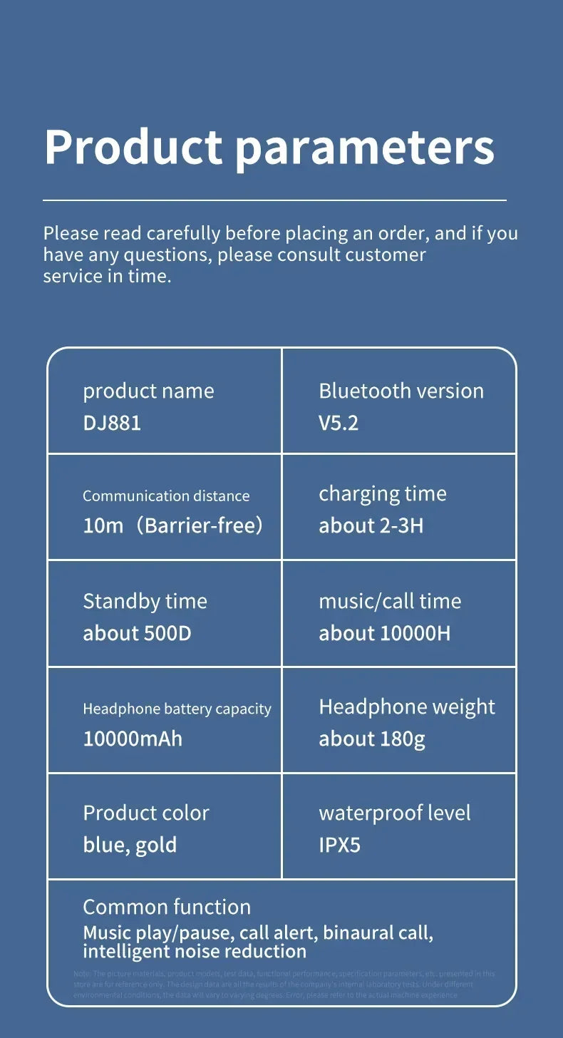 Luxuglow Wireless In-Ear – 10000mAh Noise Cancelling Bluetooth