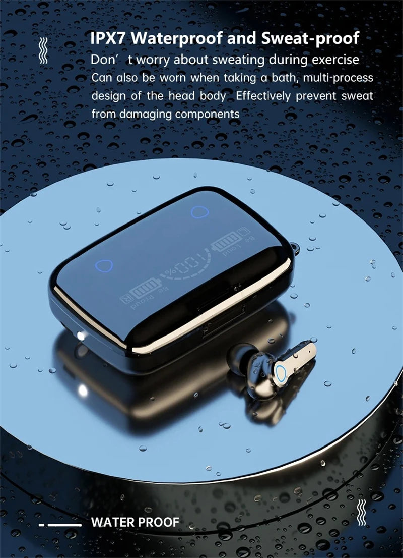 Mrs Win M19 Bluetooth 5.1 Earbuds – Noise Cancelling, Waterproof & Power Bank