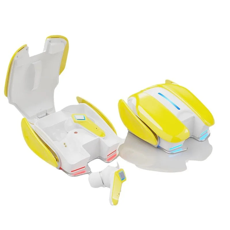 PloutoRich Bluetooth 5.0 Gaming Earbuds – Dual Mode, LED