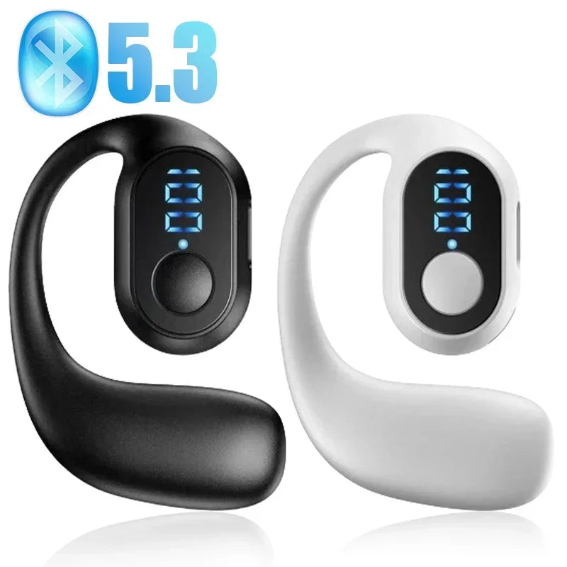 BAPPSUS Digital Display Bluetooth Ear Hook Headset – Stylish & Compact