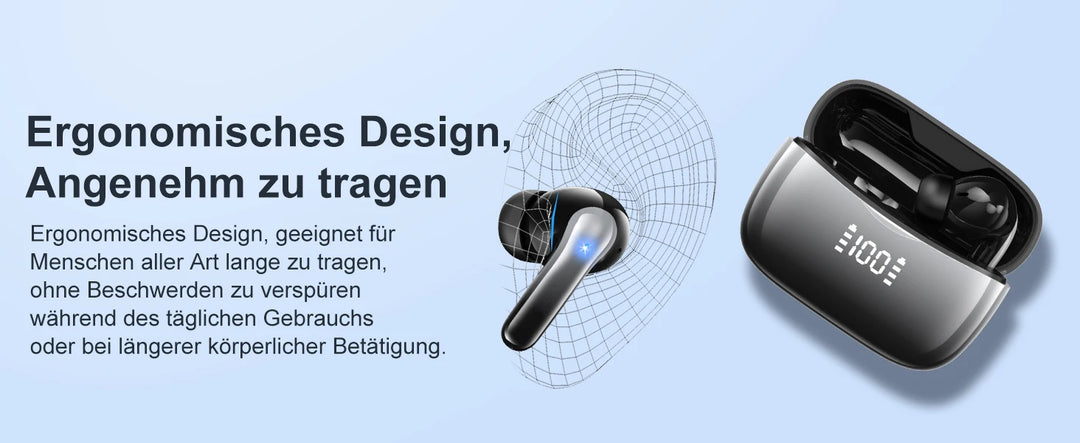 TWS Bluetooth 5.3 ANC Earphones – 36H Playtime, Alexa Support