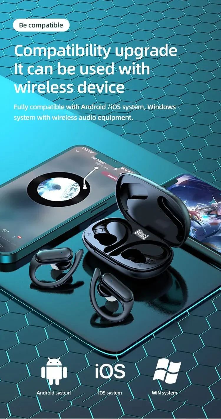 A520 Bluetooth 5.3 Wireless Headset – HD Stereo, Sweatproof – audio-accessory