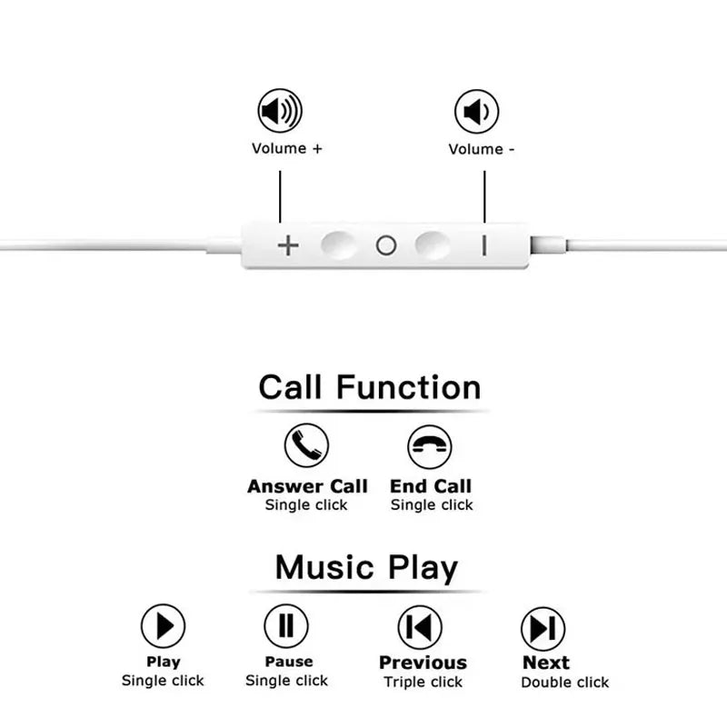 Quanyunzs Wired In-Ear Earphones with Mic & Volume Control – Hi-Fi 14mm Stereo Headphones