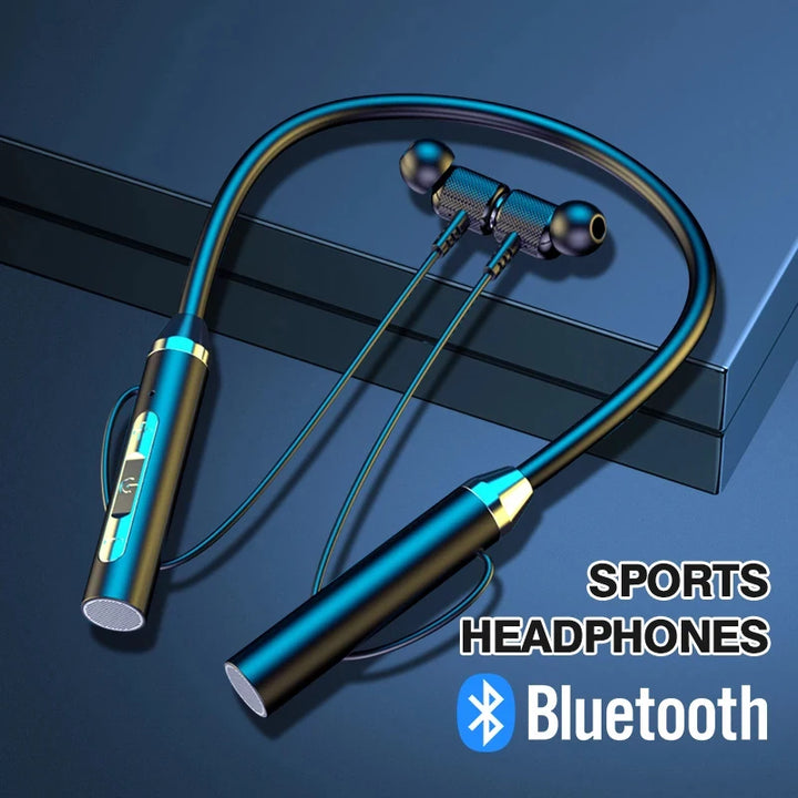 Fone Wireless Bluetooth Neckband Earphones with Mic – Magnetic Sport Headset for Gym & Travel – audio-accessory
