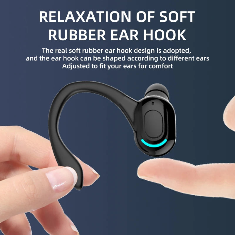 DISOUR M-F8 Bluetooth 5.2 Ear-Hook Headset | ANC & 20H Playtime