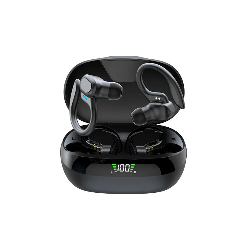 OLEVO Bluetooth 5.3 Ear Hook Earbuds – ANC, IPX6, HiFi Sound