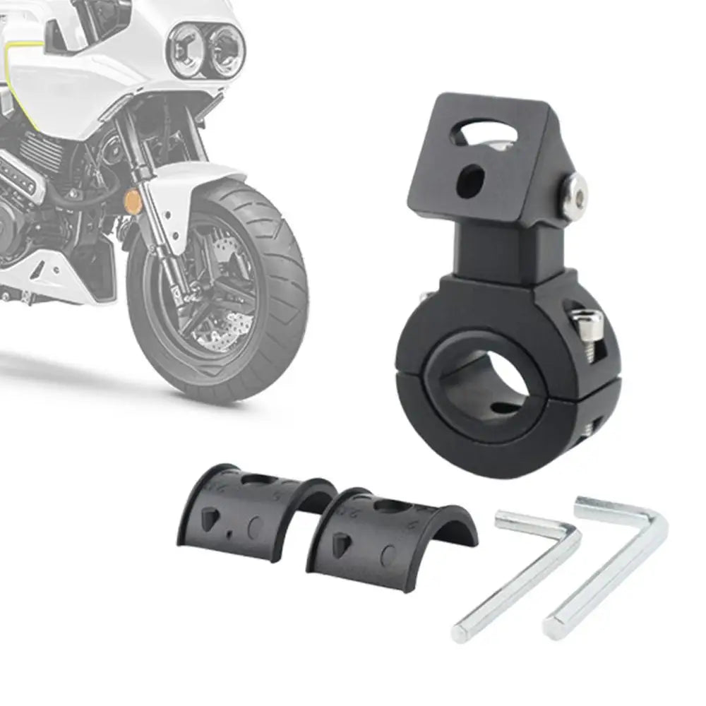 Adjustable Aluminum Motorcycle Spotlight Mount Bracket – Universal Fit for Night Riding – Adjustable Aluminum Motorcycle Spotlight Mount Bracket – Universal Fit for Night Riding