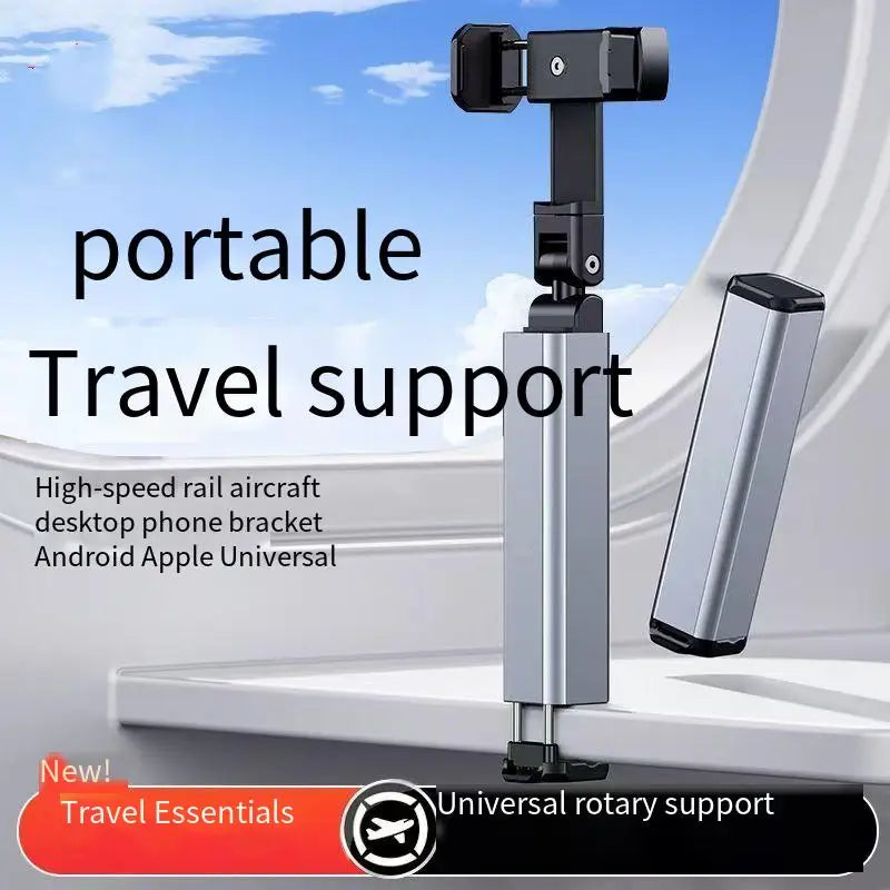 Airplane Phone Holder Clip – Travel-Ready, Foldable, Universal Fit