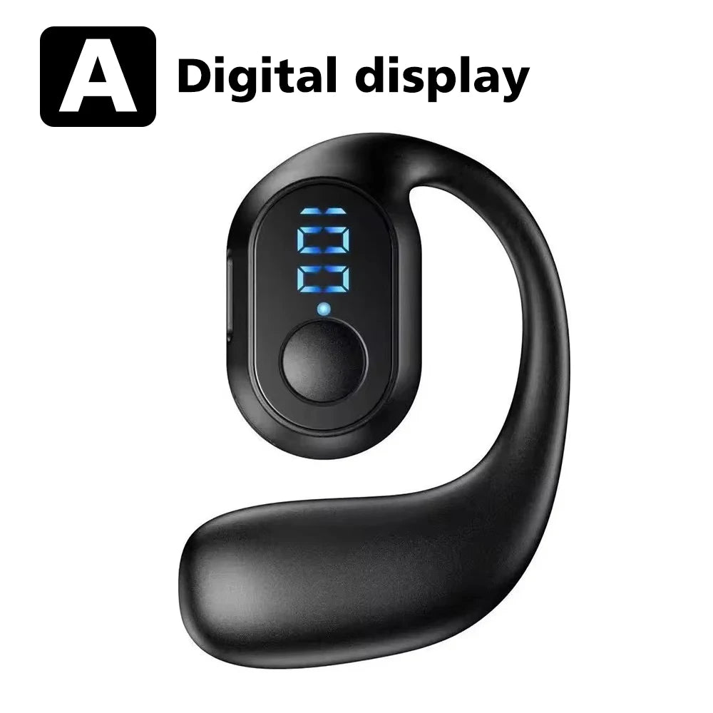 CUGUU Bluetooth 5.4 Ear Hook Headset – Single Ear, HiFi, Waterproof