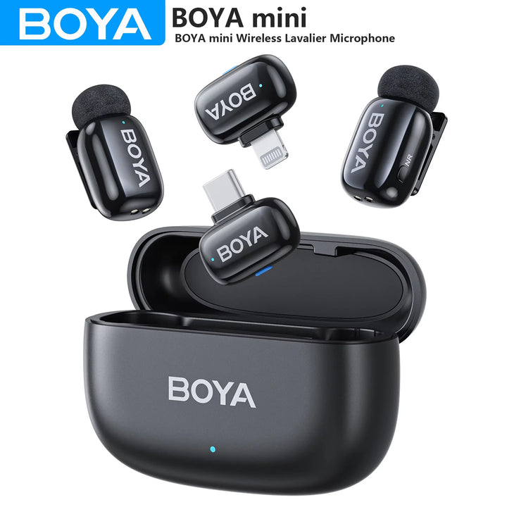 BOYA Mini Wireless Lavalier Mic | iPhone 15/Android/Camera – audio-accessory