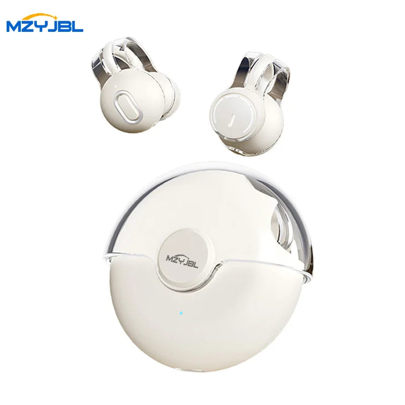 iHseno I36 Open-Ear TWS Earphones – Bluetooth 5.3, Clip-On, Waterproof