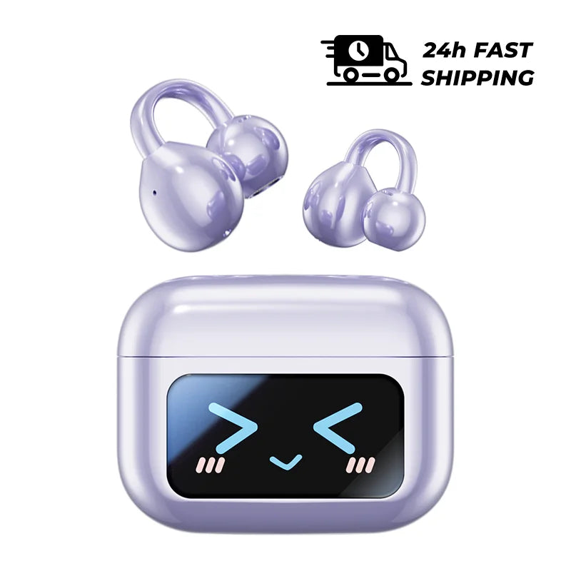 WJOY M100 Bluetooth 5.4 Clip-On Earphones – Translation & Waterproof
