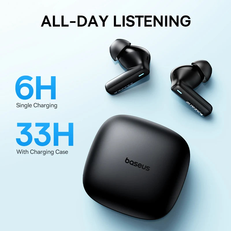 Baseus True Wireless Earphones – 33H Playtime, Waterproof