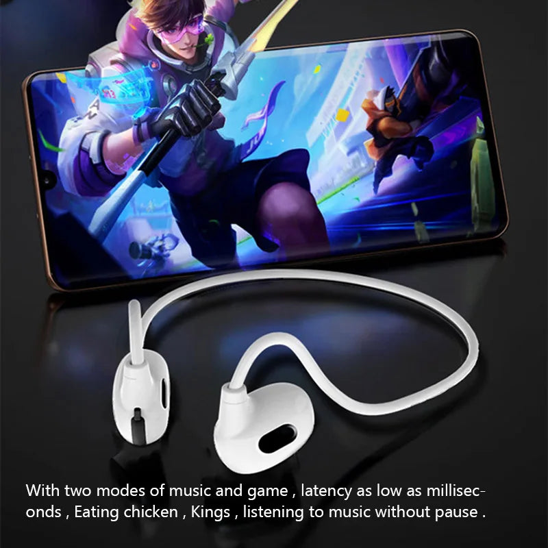 XCZJ Bluetooth 5.3 Sports Earbuds – Air Conduction, Ear Hook, Long Standby