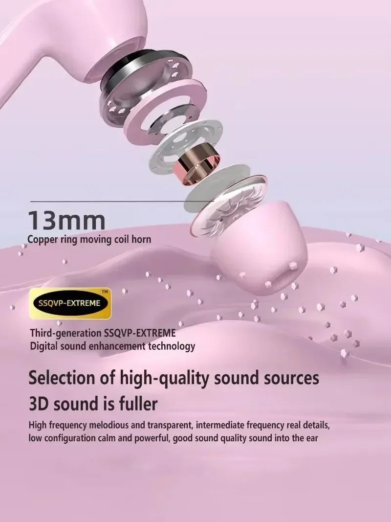 VYOPBC Original T2 Bluetooth Earphones | HiFi In-Ear 24H Playtime