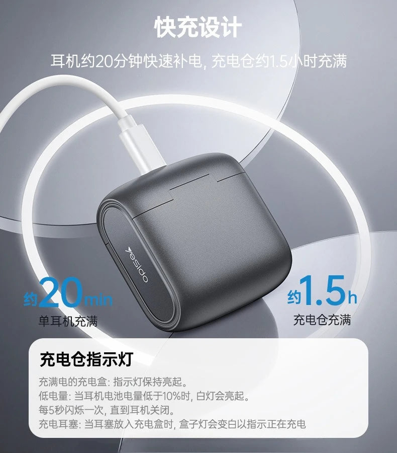 MINISO Air Conduction Bluetooth Earphones – ANC Over-Ear Wireless