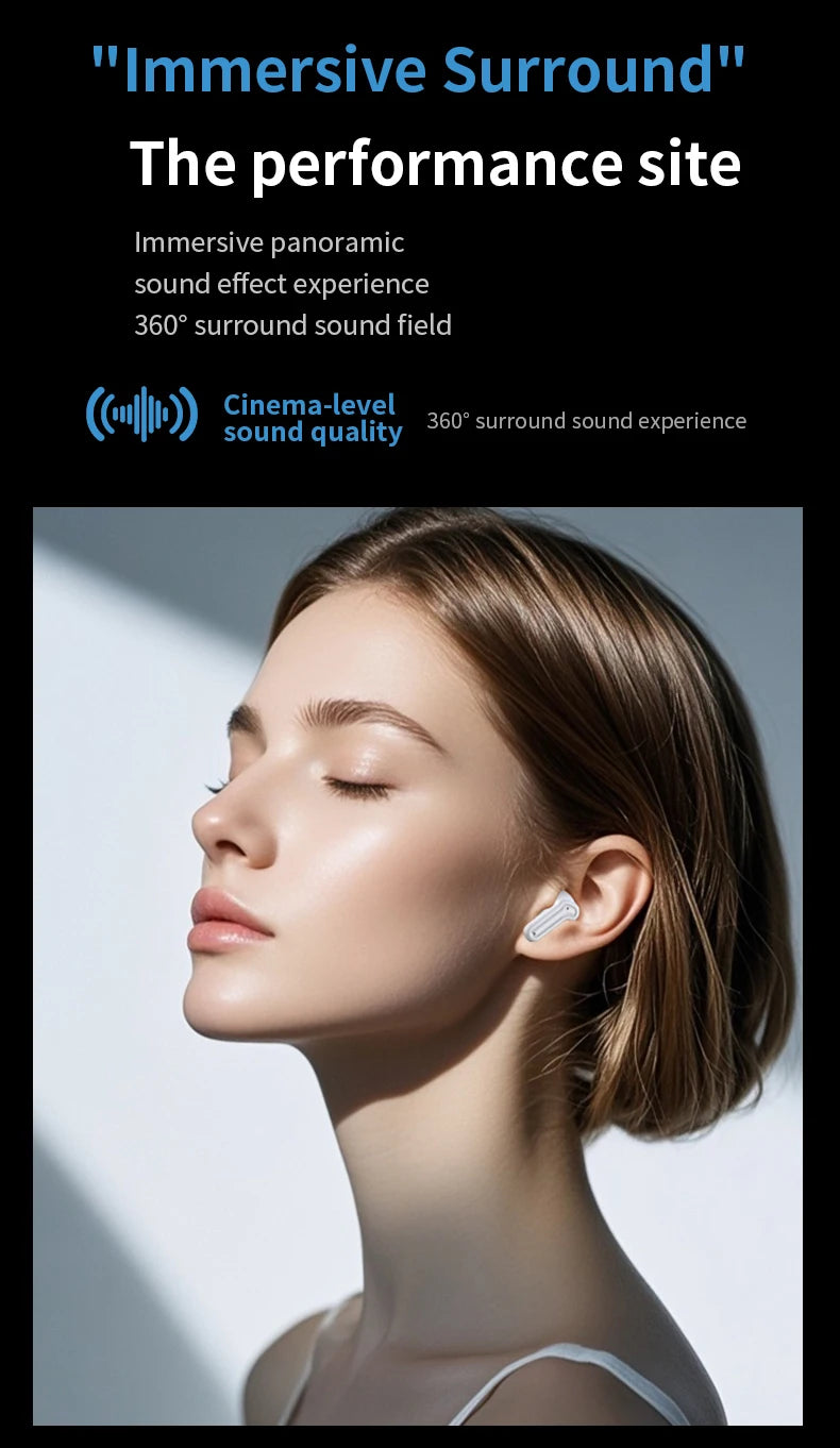 DAIDAN Bluetooth 5.3 TWS Earphones | Waterproof In-Ear with Mic