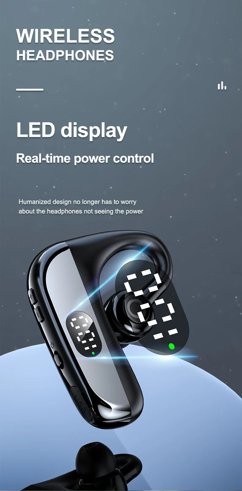 Oein Bluetooth Earphones – ANC, Wireless In-Ear, HiFi Sound