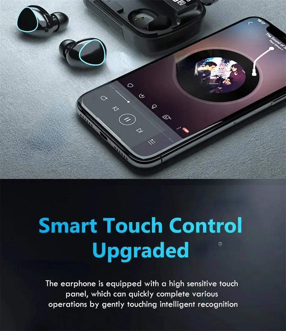 TWS Bluetooth In-Ear Earphones – Hi-Fi 3D Sound, Low Latency, Long Battery Life