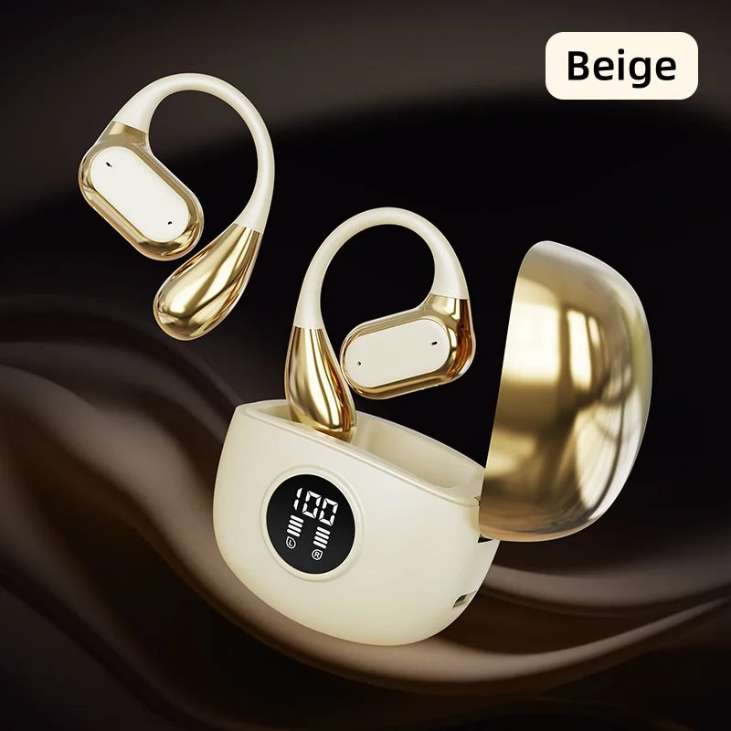 Bluetooth 5.3 Ear Hook Headphones – Wireless, Waterproof & HiFi