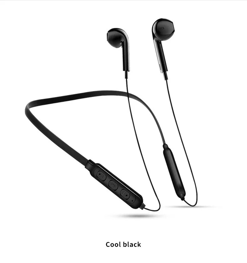 Neckband Bluetooth Earphones – 9D Audio, Noise Reduction, Sports