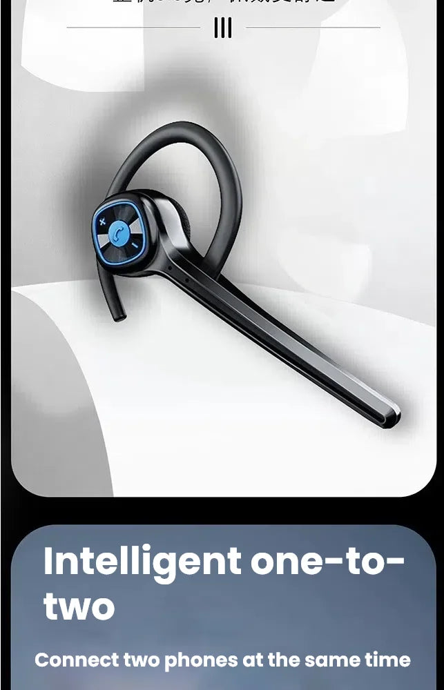 SUOMEIJA SM908 Bluetooth 5.3 Headset – Open-Ear, HiFi Bass, Noise Cancelling