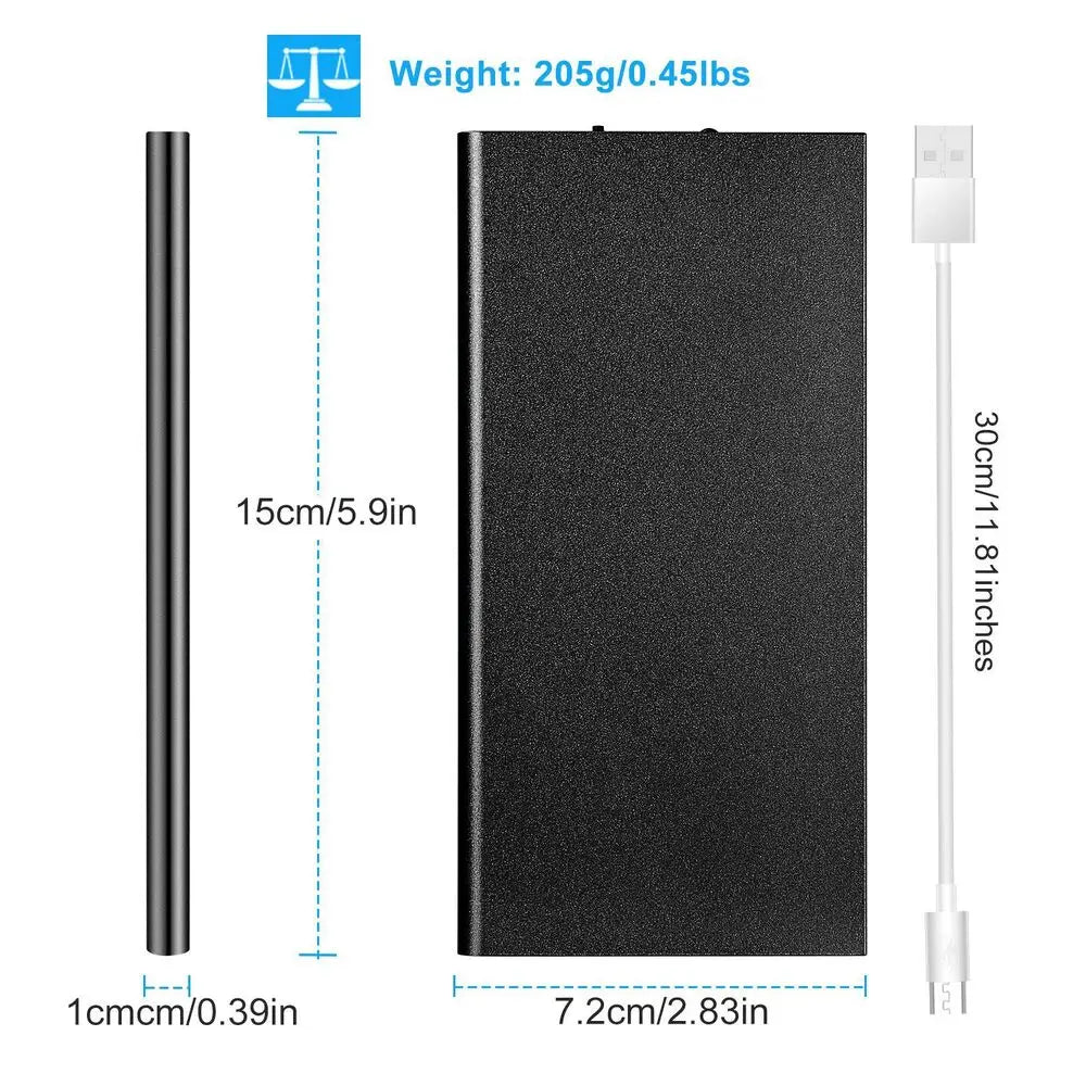 20000mAh Slim Power Bank Dual USB | LED Flashlight