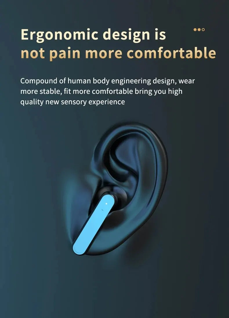 S20 TWS Wireless Earbuds with ANC & 2000mAh Case – HiFi Bluetooth Sport Earphones