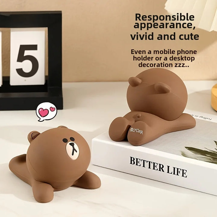 Cartoon Phone Holder – Adjustable Desk Stand for Smartphones