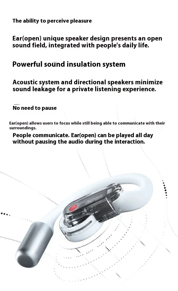Darmoshark Nothing Ear Open – Bluetooth Ear Hook Headset HiFi