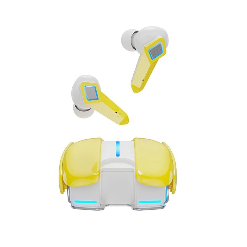 PloutoRich Bluetooth 5.0 Gaming Earbuds – Dual Mode, LED
