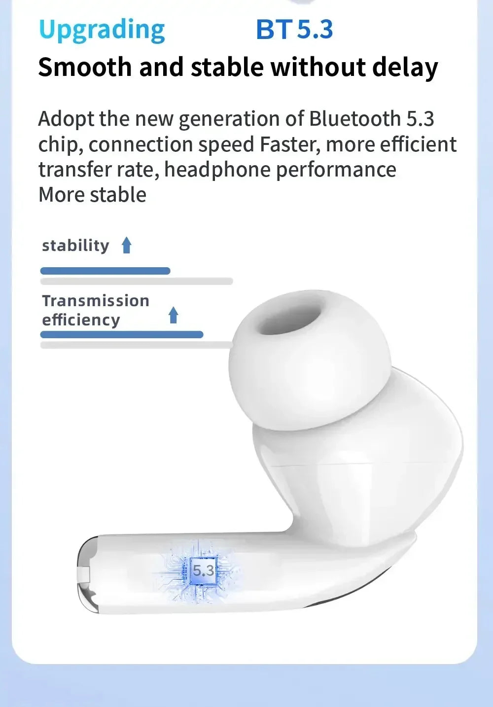 Ear Hook Bluetooth Headphones with Mic & ANC | HiFi Sound