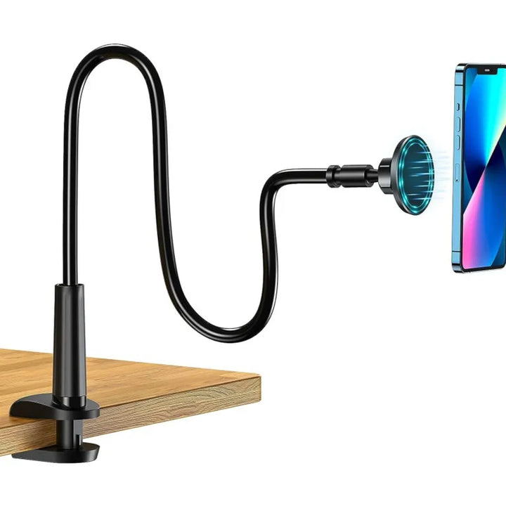 MagSafe Gooseneck iPhone Holder – 360° Adjustable Mount for Desk, Bed & Content Creation – phone-stand