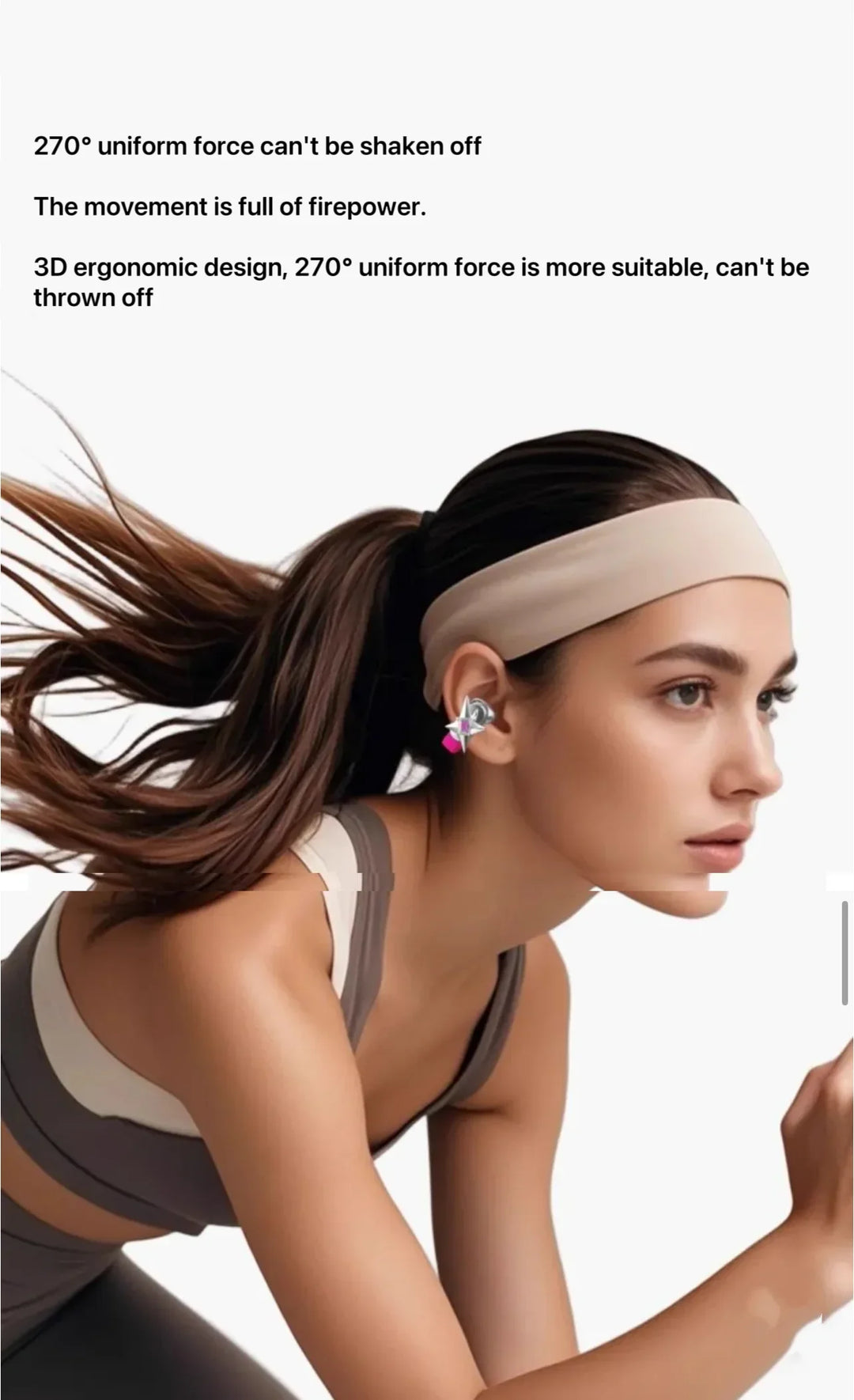 ZIYOULANG ERDU Bluetooth 6.0 Ear Clip Headphones – IPX4, ANC