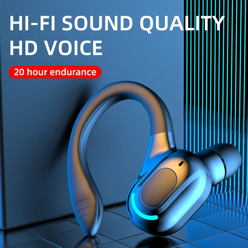 DISOUR M-F8 Bluetooth 5.2 Ear-Hook Headset | ANC & 20H Playtime