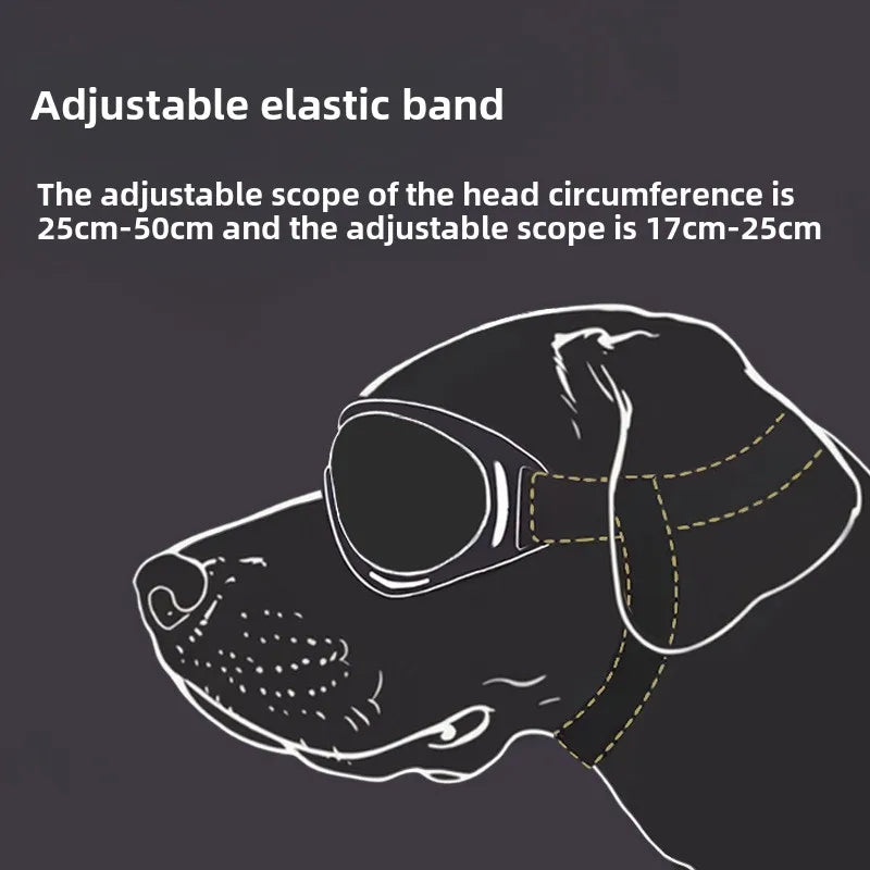 Dog Sunglasses with UV Protection – Adjustable Goggles for Outdoor Adventures