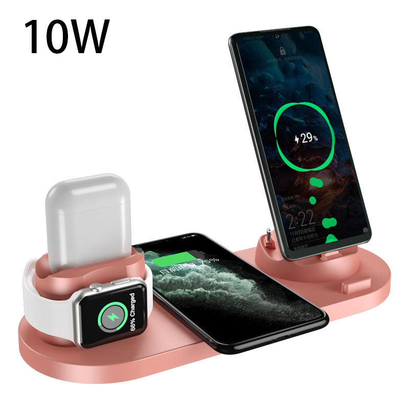 Wireless Charger For IPhone Fast Charger For Phone Fast Charging Pad For Phone Watch 6 In 1 Charging Dock Station - JEFF's Favorite Picks