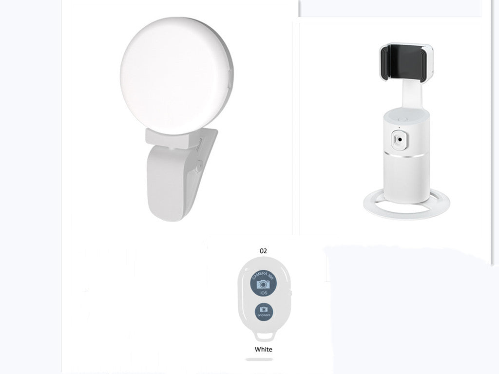 AI Face Tracking Phone Mount – 360° Auto-Tracking Stand for Live Streaming & Vlogging