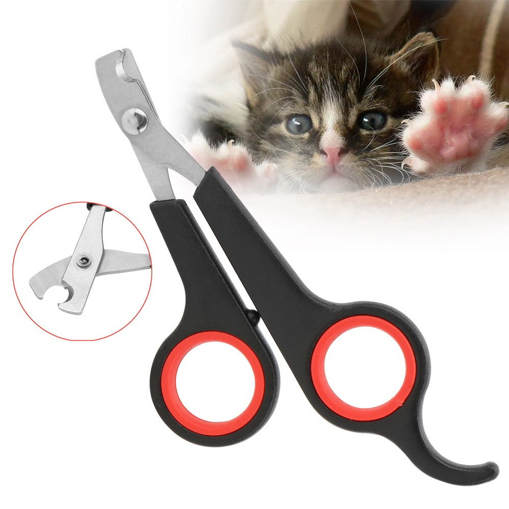 Stainless Steel Pet Grooming Scissors – Precision Nail & Fur Trimming Tool