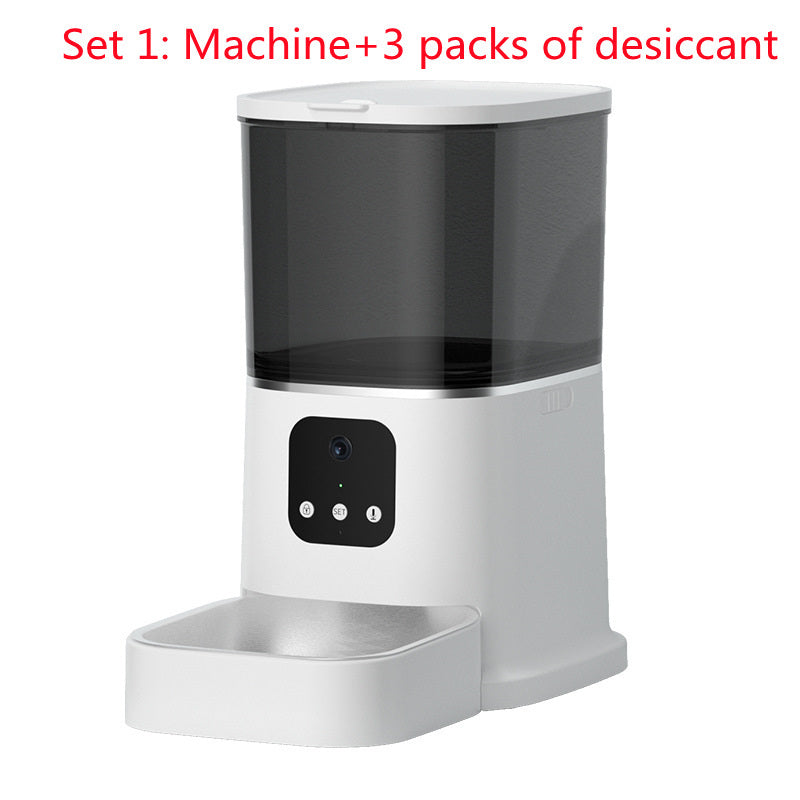 Smart WiFi Automatic Cat Feeder – 6L Capacity with App Control, Voice Feed & Video Options