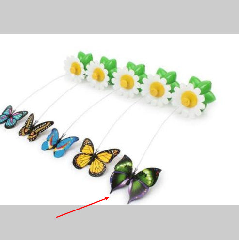 Electric Rotating Butterfly & Bird Cat Toy – Interactive 360° Motion Toy for Indoor Cats