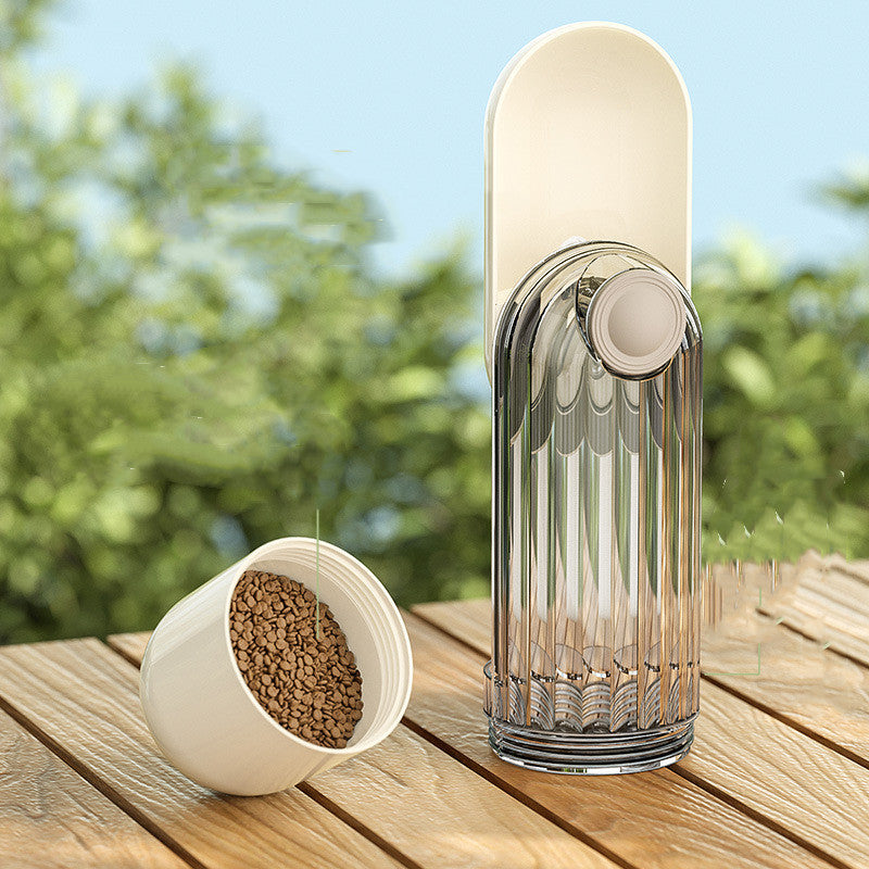 Portable Pet Water Dispenser – One-Handed Travel Bottle for Dogs & Cats